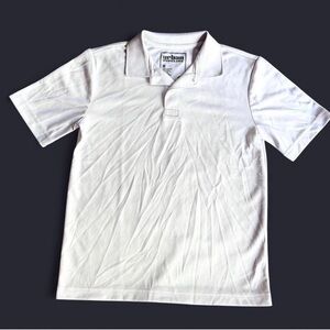 Urban Pipeline Boys White Performance Polo - Size Medium (8)
